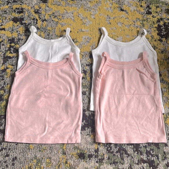 Lot of 4 Baby Gap organically grown cotton tank top undershirts - Picture 1 of 2